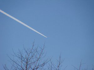 trainee dans le ciel comete