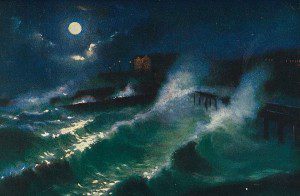 tempete nuit sur leau brighton