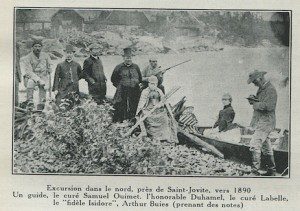 Arthur Buies prenant des notes vers 1890