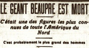 mort du geant beaupre