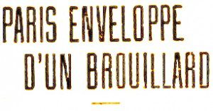 Paris perdu dans le brouillard