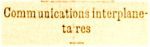 communications interplanetaires