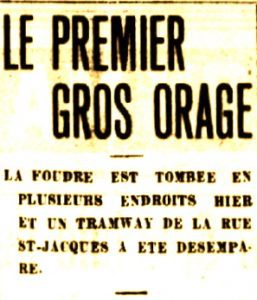 Premier orage