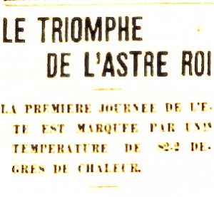 chaleur ecrasante