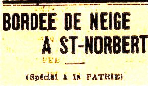 neige a saint norbert