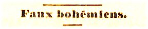 Faux bohemiens