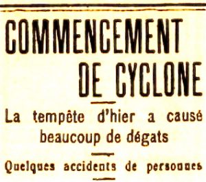 commencement de cyclone
