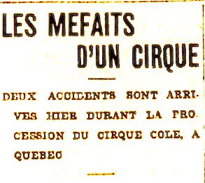 mefaits dun cirque