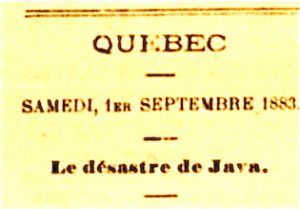 Apres le desastre de java