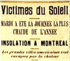 Victimes du soleil